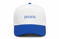 JAESAENG Basics Two Tone Embroidered Cap - White/Blue