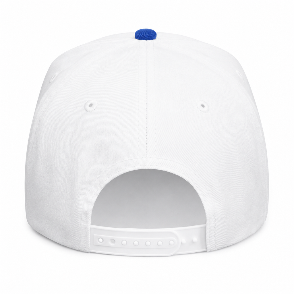 JAESAENG Basics Two Tone Embroidered Cap - White/Blue