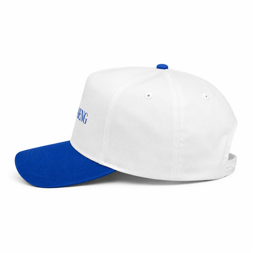 JAESAENG Basics Two Tone Embroidered Cap - White/Blue